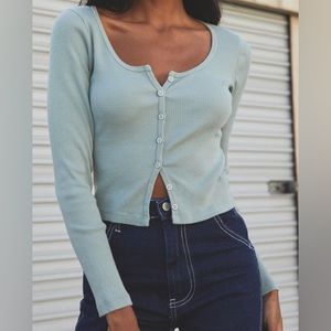 Brandy Melville- Zella Top- In Seafoam Colour